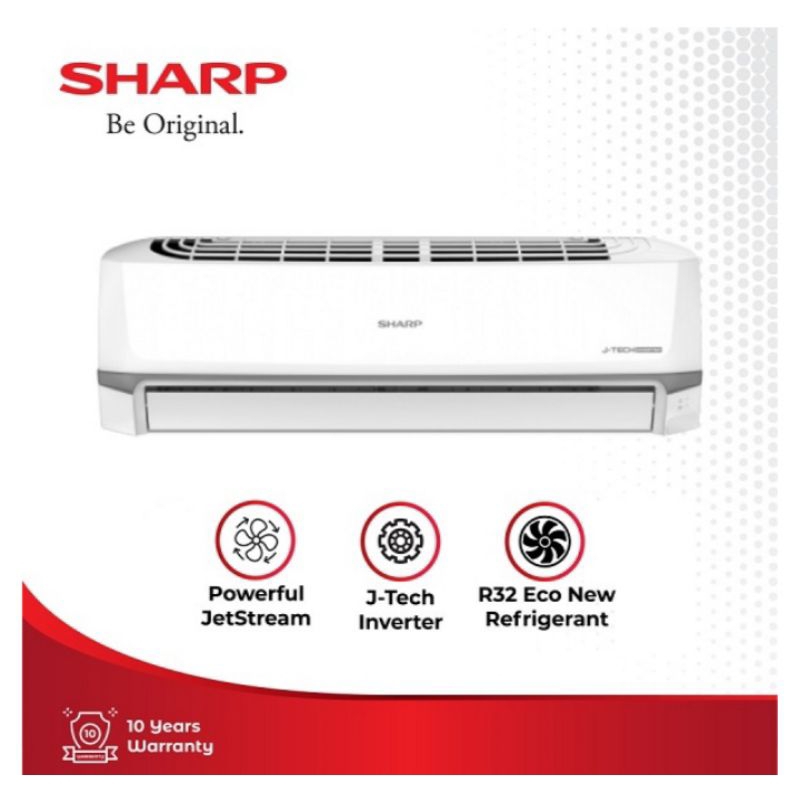 Jual AC Sharp Inverter 1/2 PK AHX6ZY Unit Only Indoor dan Outdoor ...