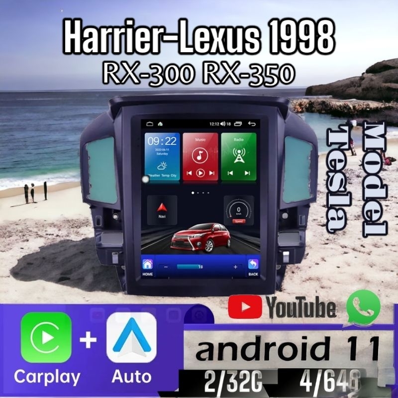 Jual Headunit Android Model Tesla Utk Toyota Harrier Rx Rx