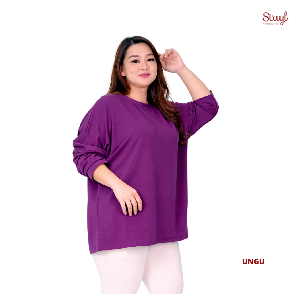 Jual Stayl Blouse Jumbo Ld Baju Sweater Atasan Kaos Polos Wanita Big Size Blus Oversize