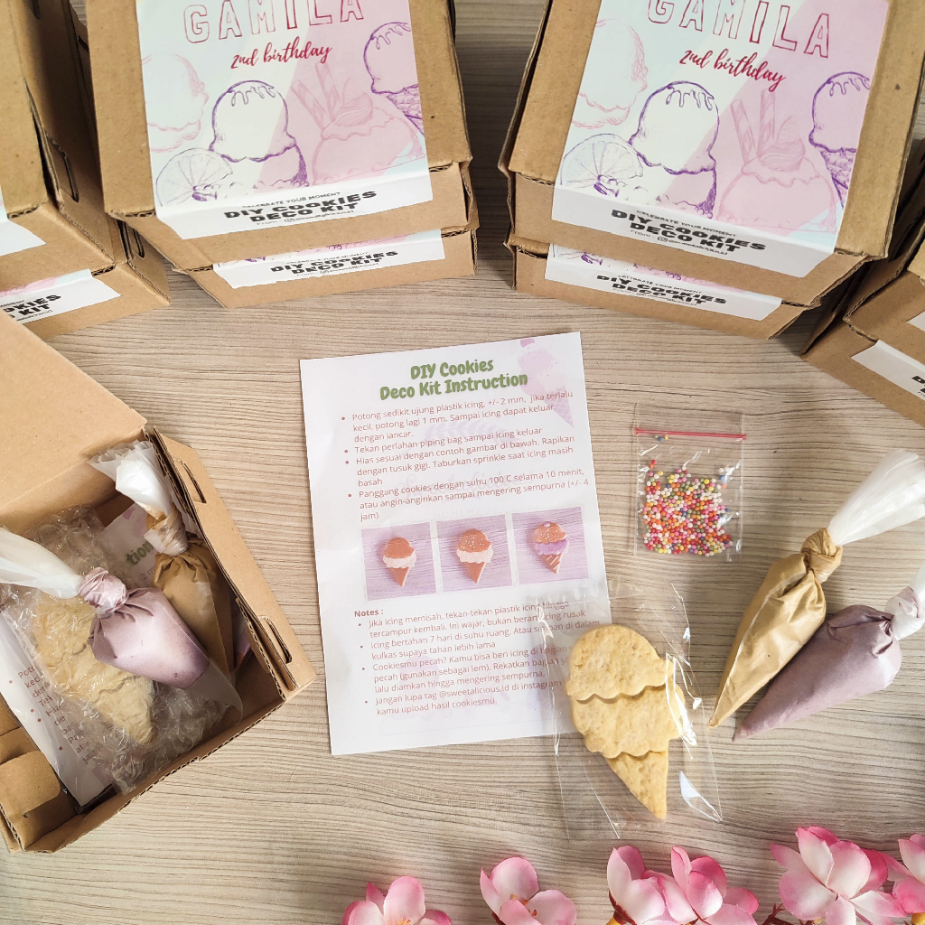 Jual SWEETALICIOUS - DIY Hampers Cookies Character Packing BOX Souvenir ...