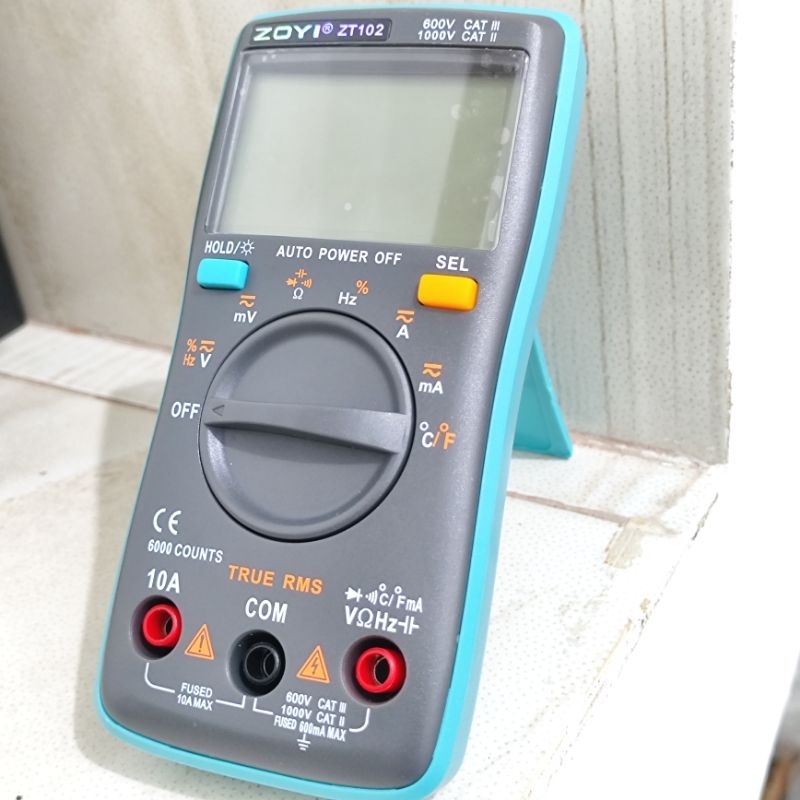 Jual multimeter ZT102 6000 Counts with temperature AvoMeter ZT 102 alat ...
