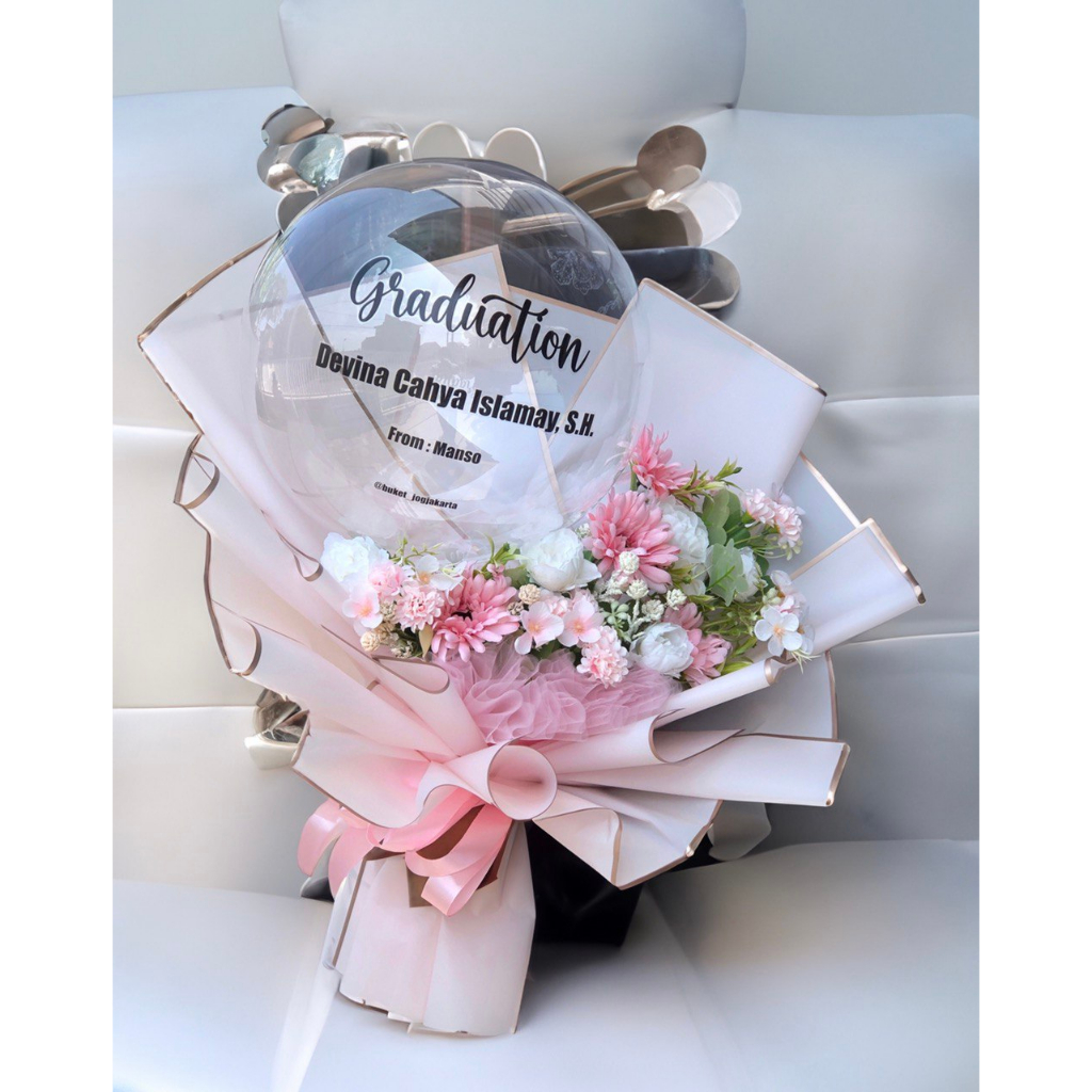 Jual Buket Balon Pvc Kado Ulang Tahun Wisuda Pernikahan Buket Bunga