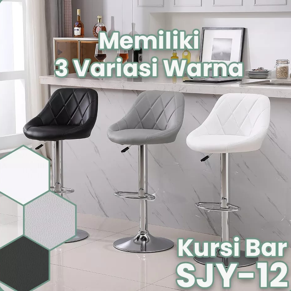 Jual KURSI SJY-12 Kursi Bar Kursi Barstool Hidrolik Bulat Kursi Cafe ...