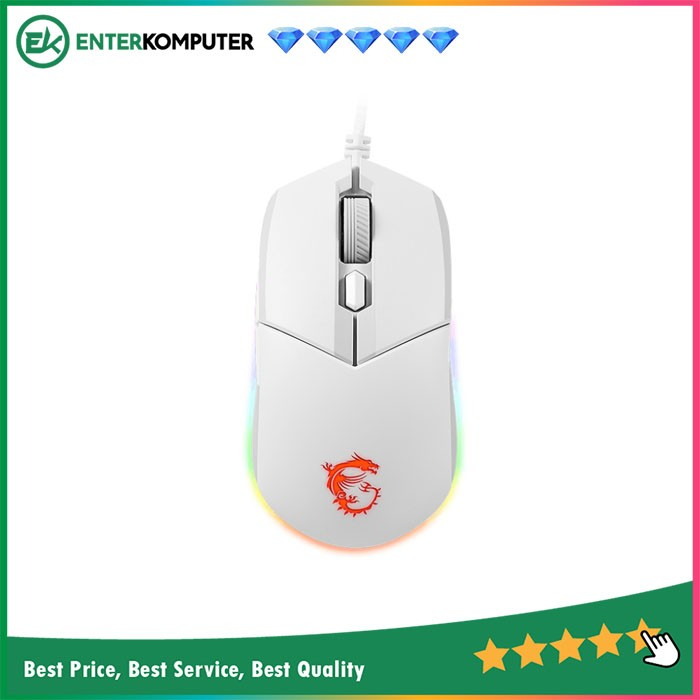 Jual MSI Gaming Mouse - Clutch GM11 White | Shopee Indonesia