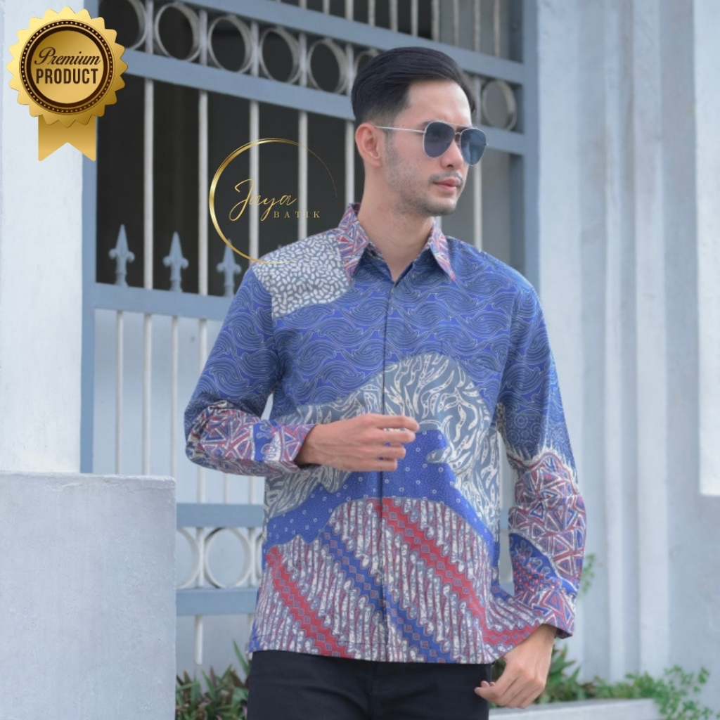 Jual Batik Pria Lengan Panjang Premium Kemeja Batik Pria Original ...