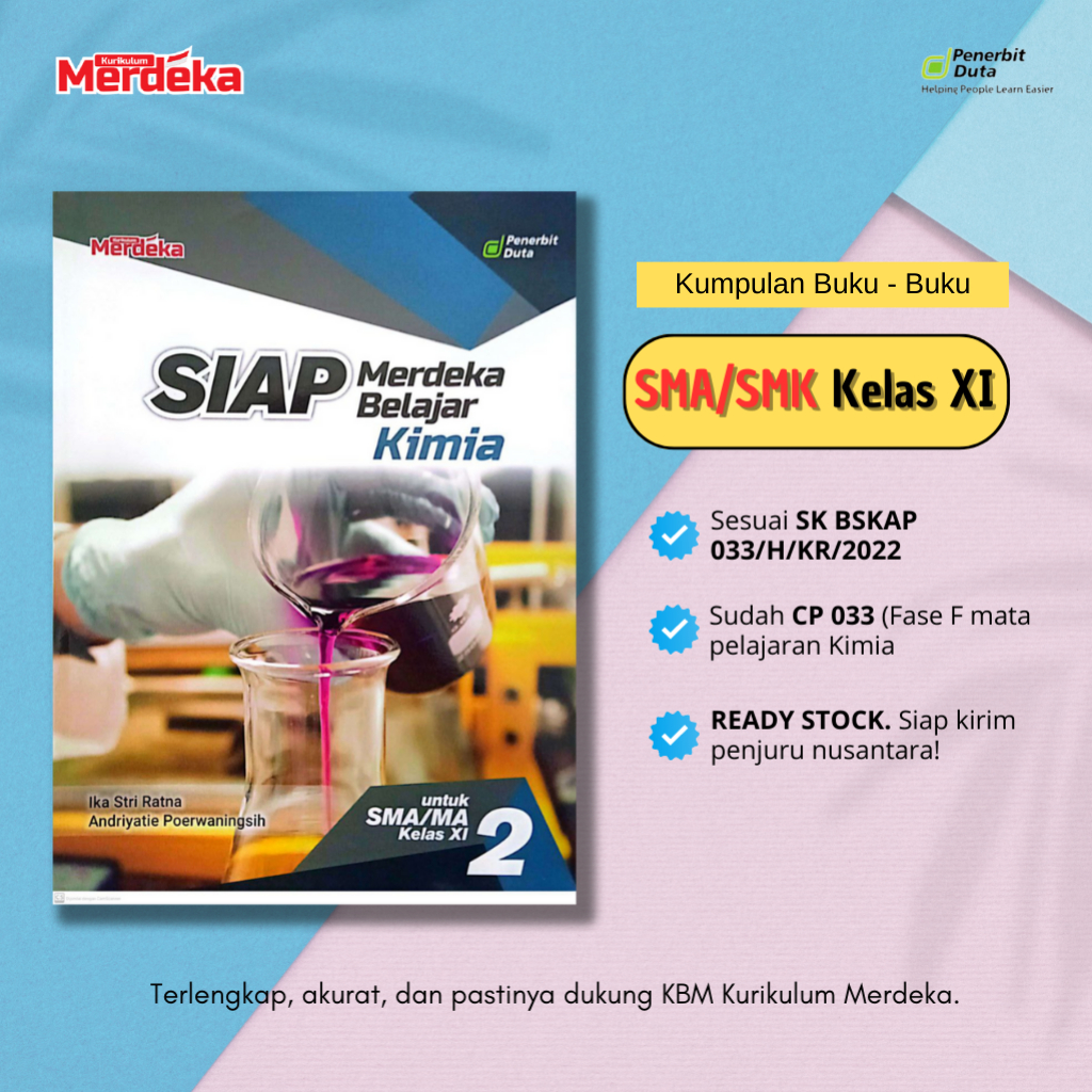 Jual Siap Merdeka Belajar Kimia Sma Ma Smk Mak Kelas Xi Shopee Indonesia