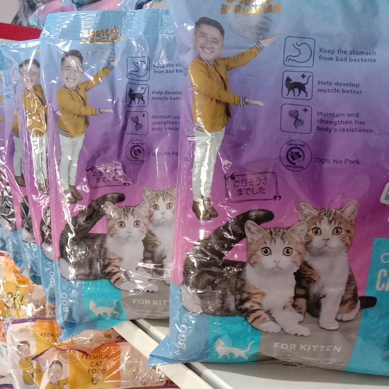 Jual makanan kucing dry food ori cat kitten hair and skin 800gr
