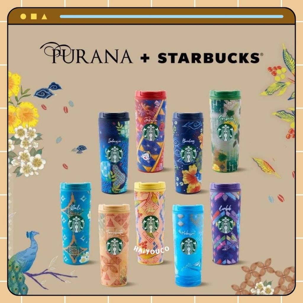 Jual Tumbler Starbucks Purana Indonesia City Collection HUT RI 78th