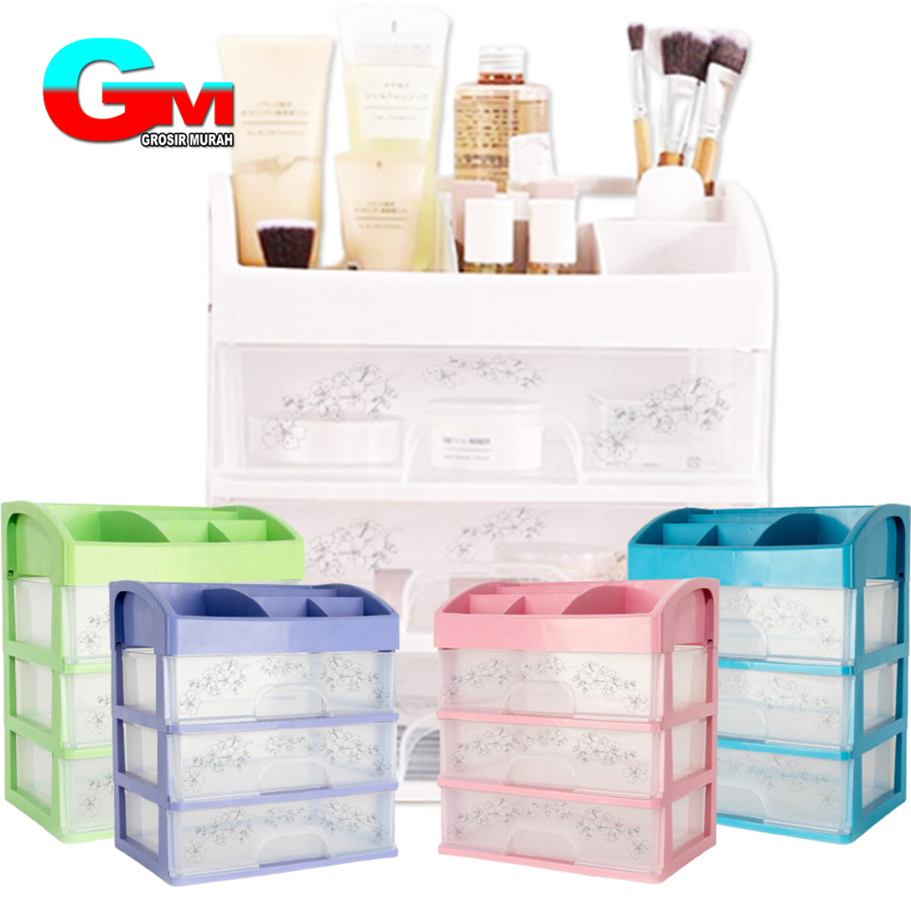 Jual Rak Kosmetik Laci Multifungsi / Rak Kosmetik Laci Drawer / Rak ...