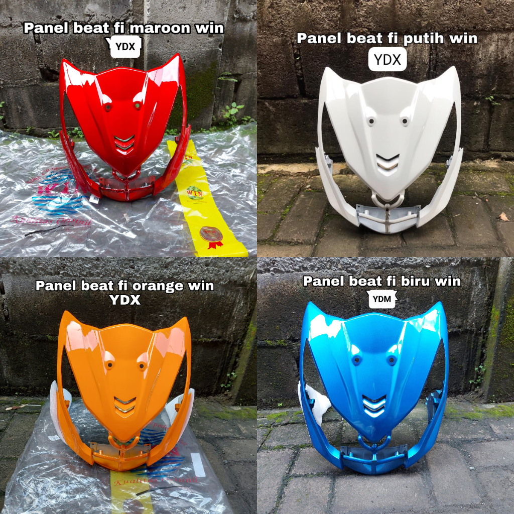 Jual PANEL BEAT FI PUTIH,MAROON WIN // COVER TAMENG BODY DEPAN //PANEL ...