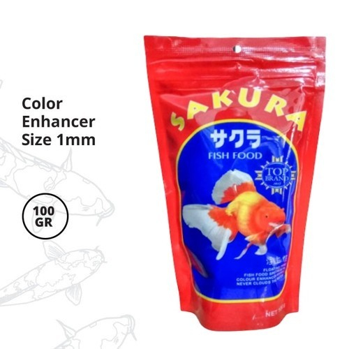 Jual SAKURA FISH FOOD 100 GRAM PAKAN PELLET PELET MAKANAN IKAN HIAS