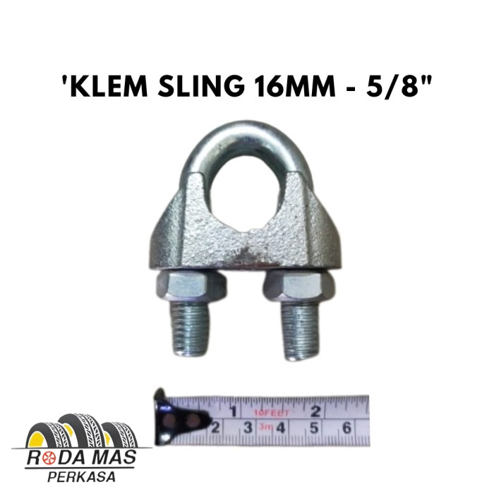 Jual Rm Kuku Macan Clamp Klem Tali Kawat Baja Kabel Seling Sling Mm Galvanis Bagus