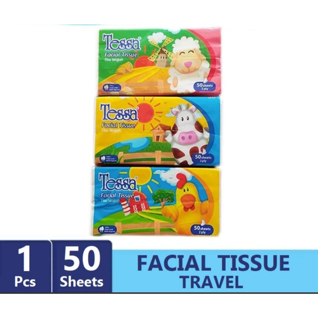 Jual Tessa Facial Tissue Travel Pack Sheets Ply Random Shopee