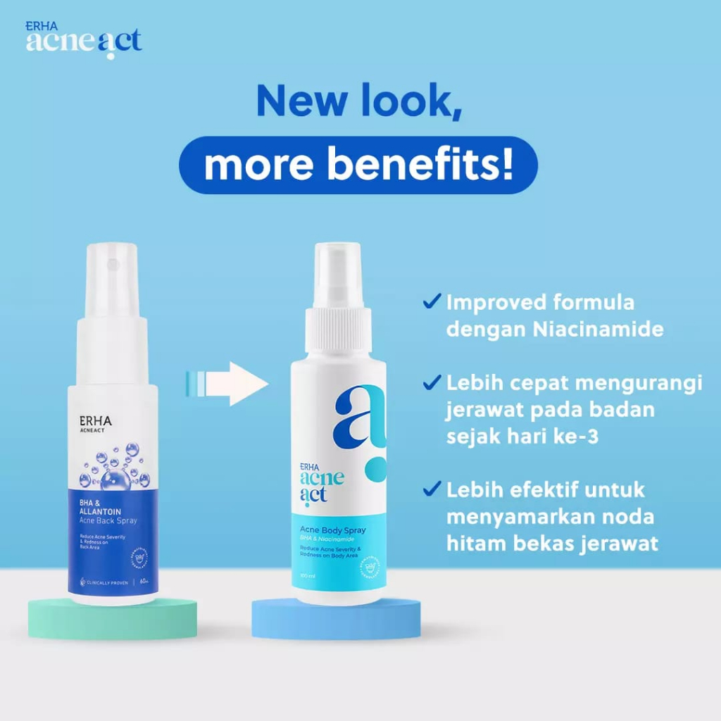 Jual erha21 ERHA Acneact Acne Body Spray 100 ml Shopee Indonesia