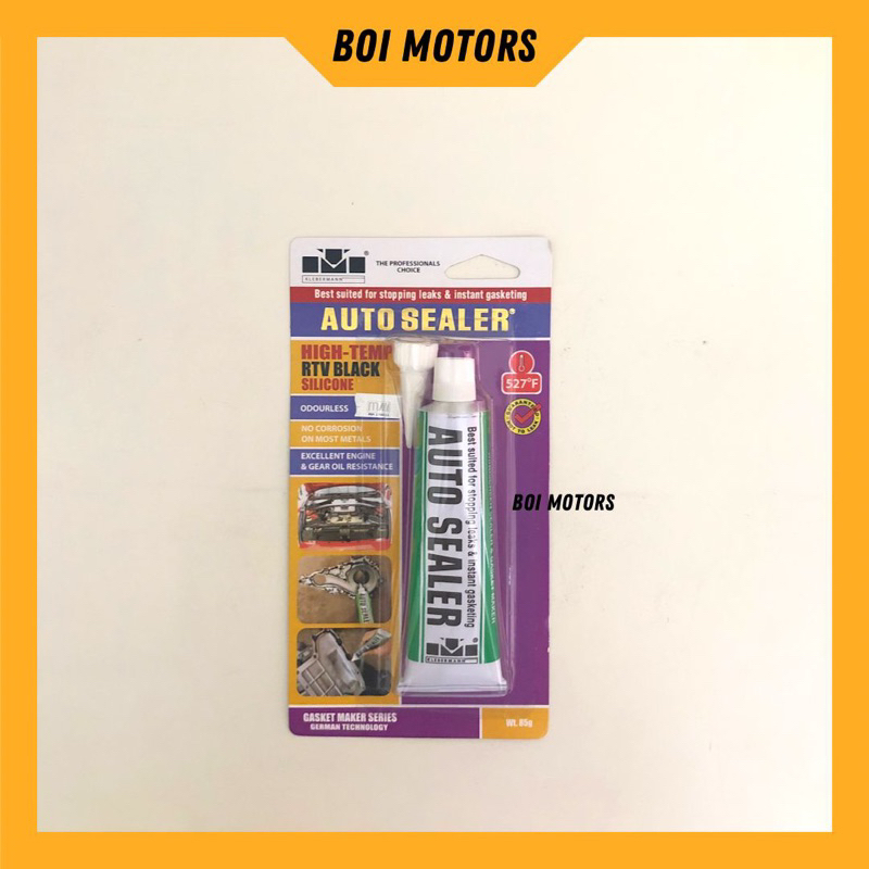 Jual High Temperature RTV Black Silicone - Lem Autosealer Klebermann ...