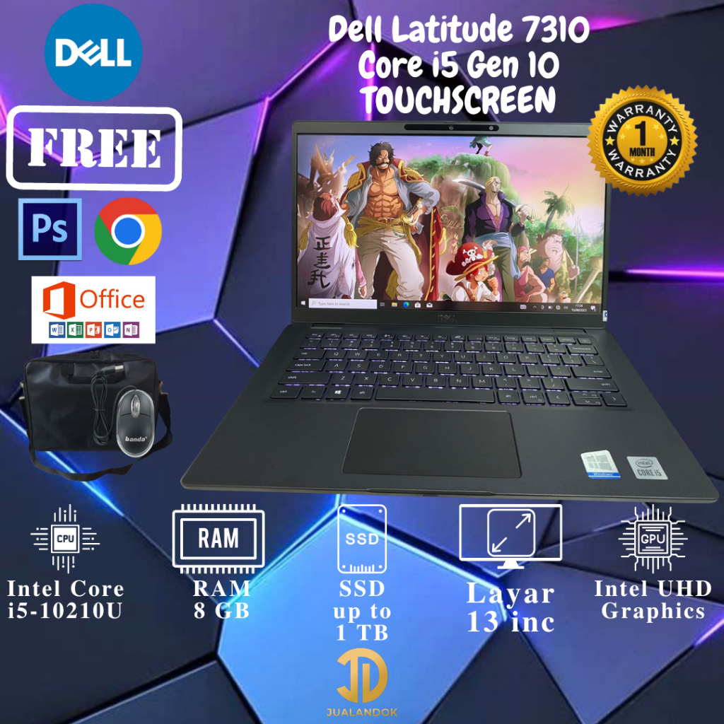 Jual Laptop Dell Latitude 7310 Core I5 Gen 10 Ram 8gb Ssd 1 Tb Touchscreen Shopee Indonesia 6140