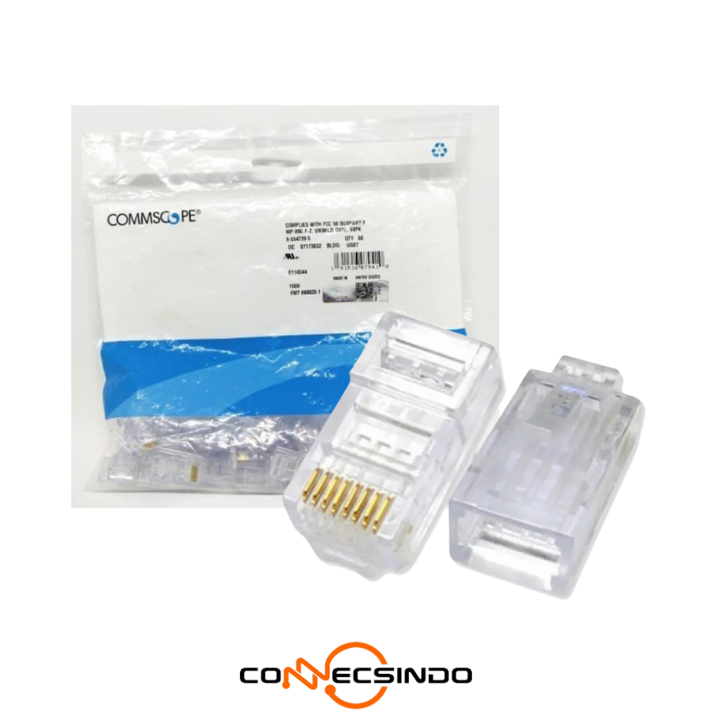 Jual Konektor LAN RJ45 COMMSCOPE 50 Pcs | Shopee Indonesia