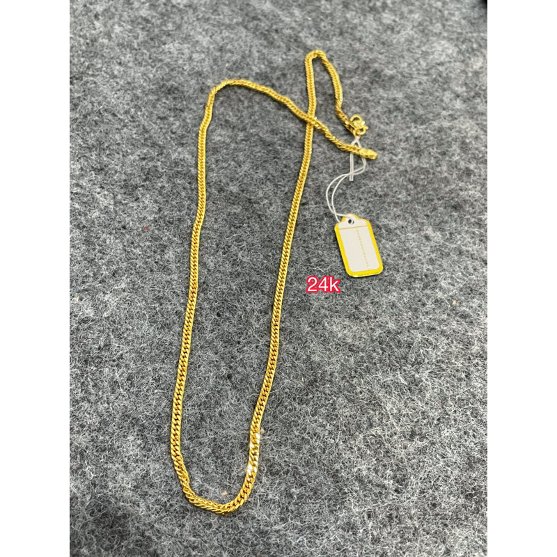 Jual Kalung Lipan Sedang Real Pict Serupa Emas Warna 24K Asli Shopee Indonesia