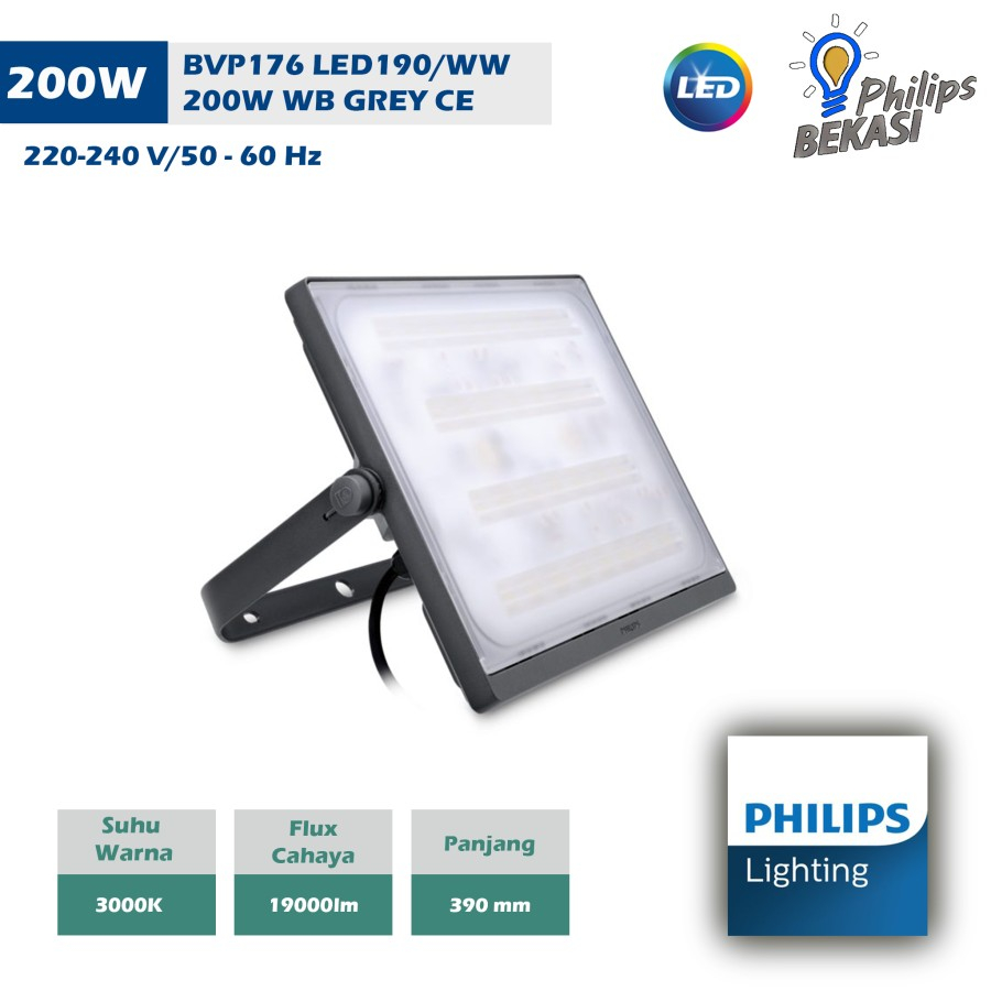 Jual Lampu Sorot Floodlight Led Philips Bvp176 200w Kuning Shopee Indonesia 4751