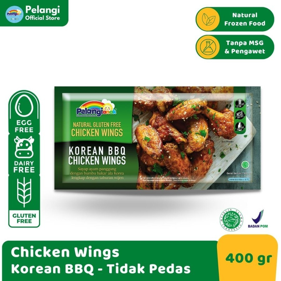 Jual Pelangi Chicken Wings Gluten Free Halal Non Msg Non Pengawet