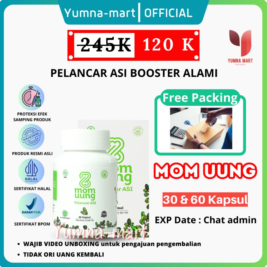 Jual Momuung Mom Uung Pelancar Asi Asi Booster 30 60 Kapsul Kelorcap