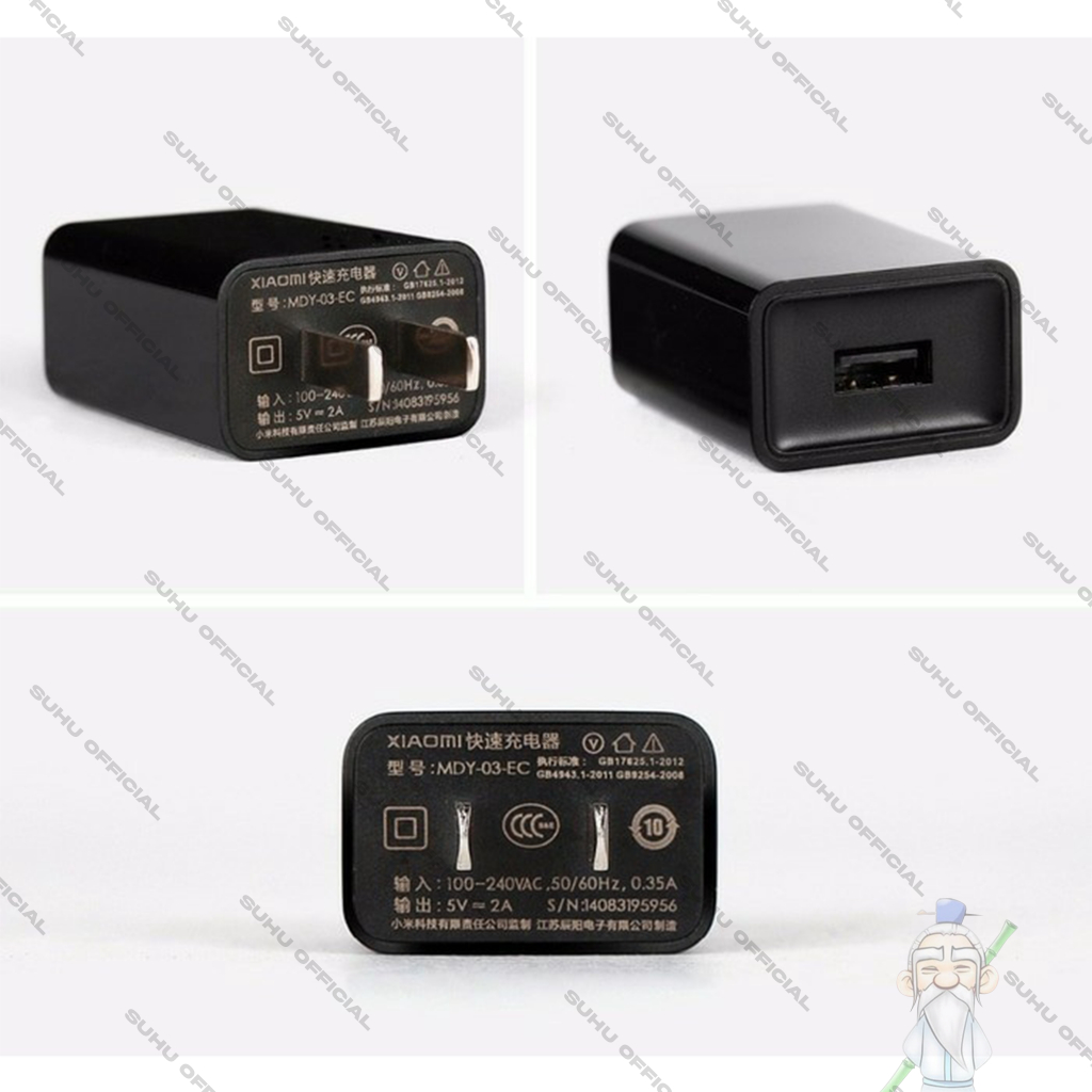 Jual Kepala Adaptor Charger XIAOMI MDY03EC 2A Travel Fast Charging