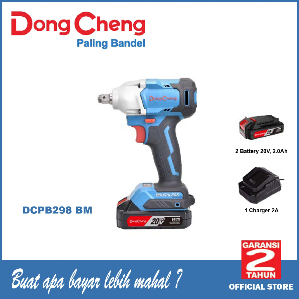 Jual Dongcheng DCPB 298 Cordless Brushless Impact Wrench / Mesin ...