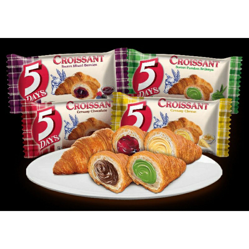 Jual 5 Days Croissant Creamy / croisant / kroisan / kue | Shopee Indonesia