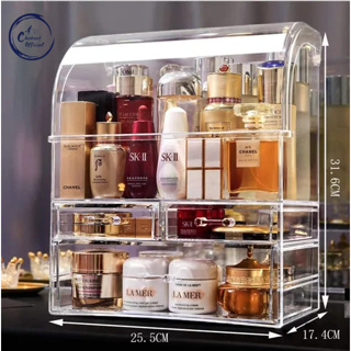 Promo [COD] Rak Kosmetik Kotak Make Up Box Storage Organizer Penutup Kaca  Akrilik Dustproof Anti Debu Diskon 1% di Seller Mitra Deal Id - Pakal, Kota  Surabaya