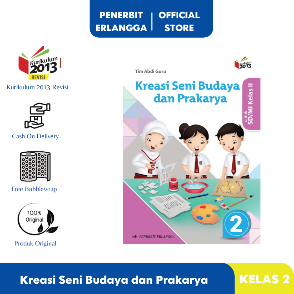 Jual KREASI SENI BUDAYA DAN PRAKARYA SD KELAS 2 KURIKULUM 2013 REVISI ...