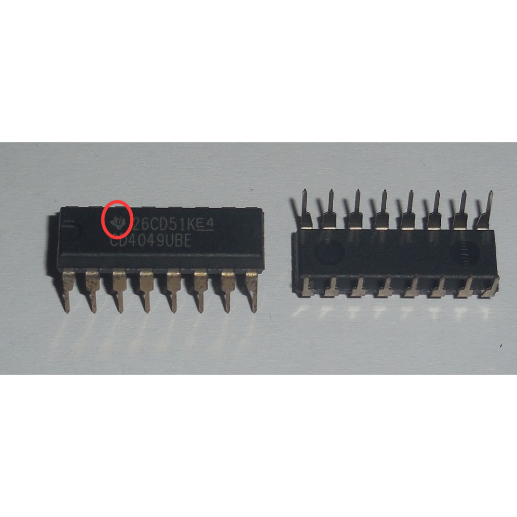 Jual CD4049UBE ORIGINAL Texas Instrument CMOS Hex Buffer Inverting ...
