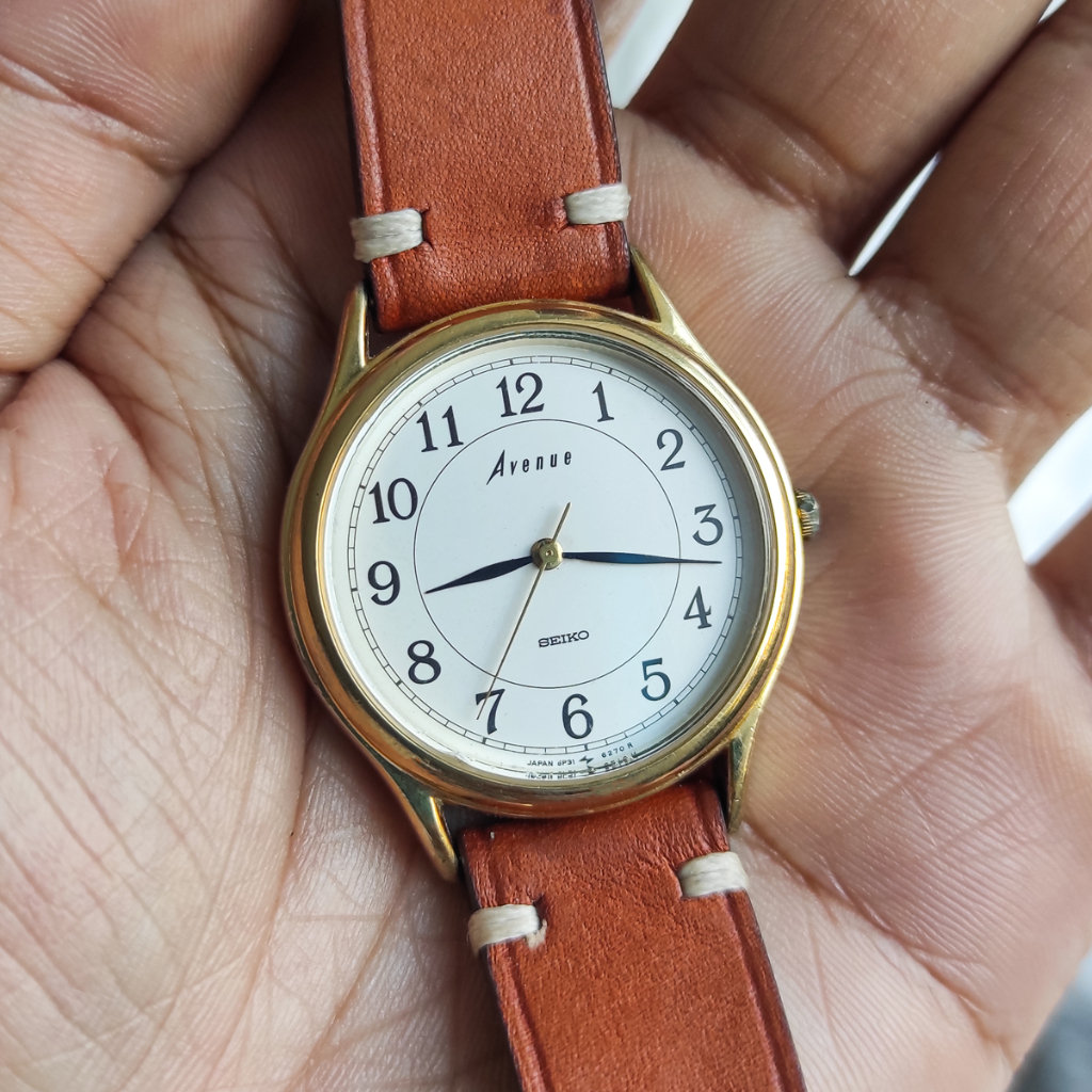 稼働97s vintage seiko avenue シャリオ メンズ腕時計qz Jual (Harga 