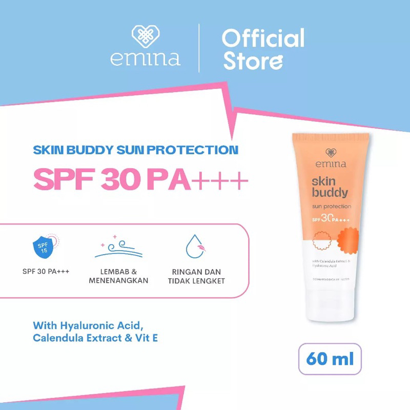 Jual EMINA SKIN BUDDY SPF 30 PA+++ SUN PROTECTION 60ML Shopee Indonesia