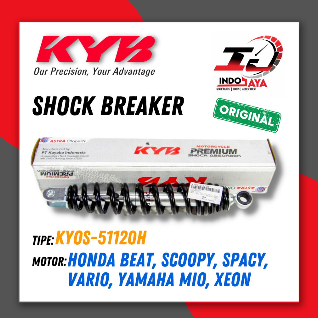 Jual Shockbreaker Kayaba Kyos H Hitam Untuk Motor Mio Vario Beat Sokbreker Shock