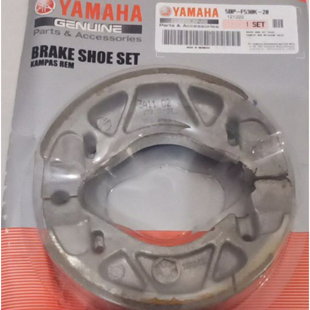 Jual Brake Shoe Aerox Rear 5BP-F530K-20 Yamaha Genuine / Kampas Rem ...