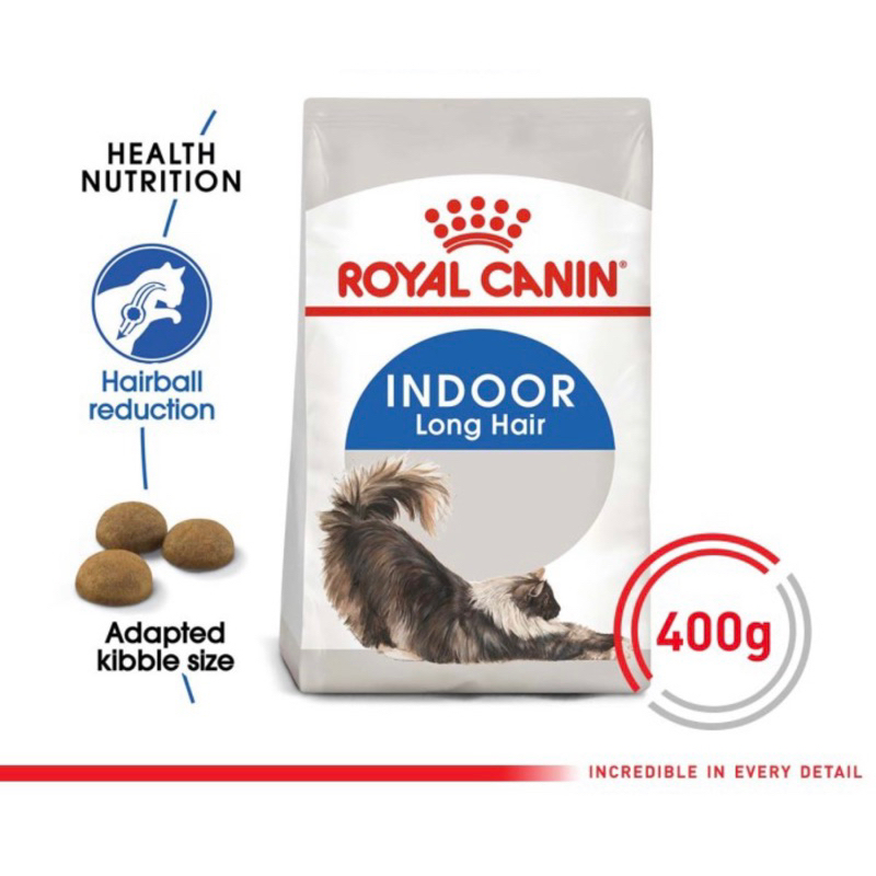 Jual Royal Canin Indoor Long Hair Makanan Kucing Rc 400 Gr Shopee