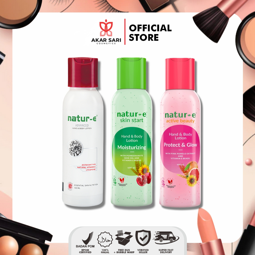 Jual NATURE HAND & BODY LOTION Hijau Pink Putih 100 ml