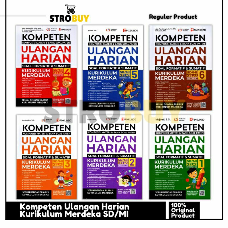 Jual Buku Kompeten Ulangan Harian Kurikulum Merdeka SD/MI Kelas 1 2 3 4 ...