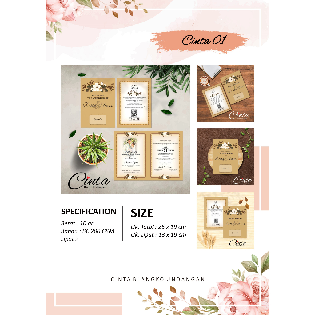 Jual UNDANGAN PERNIKAHAN KEKINIAN ELEGAN UNIK | Shopee Indonesia