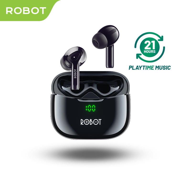 Jual Robot Tws Wireless Earphone Airbuds T Plus Original Bt True