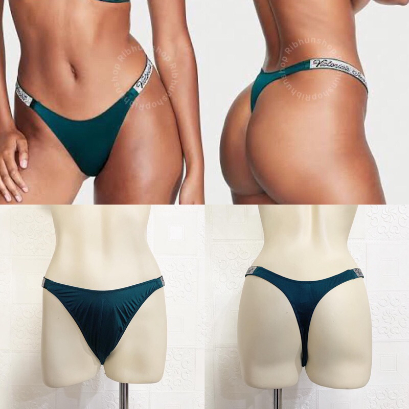 Jual Victorias Secret Original Very Sexy Bombshell Shine Strap Thong Panties 1167536 Shopee