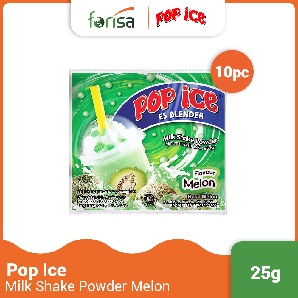 Jual Pop Ice Milk Shake Powder Melon Renceng X Gr Shopee Indonesia