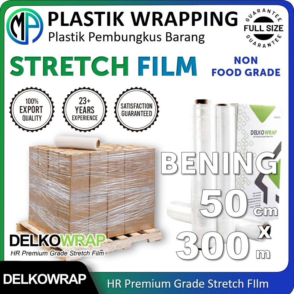 Jual Plastik Wrapping Barang / Stretch Film 50 Cm X 300 Meter Bening ...