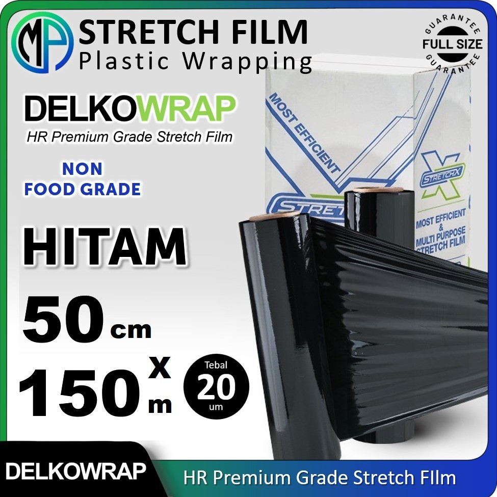 Jual Plastik Wrapping Barang / Stretch Film 50cm X 150meter Hitam Merek ...