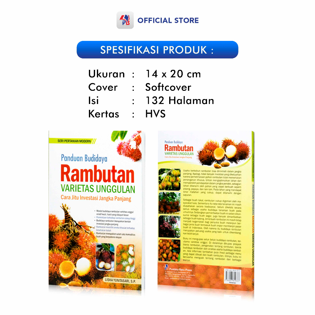 Jual Buku Panduan Budidaya Rambutan Varietas Unggulan Cara Jitu ...
