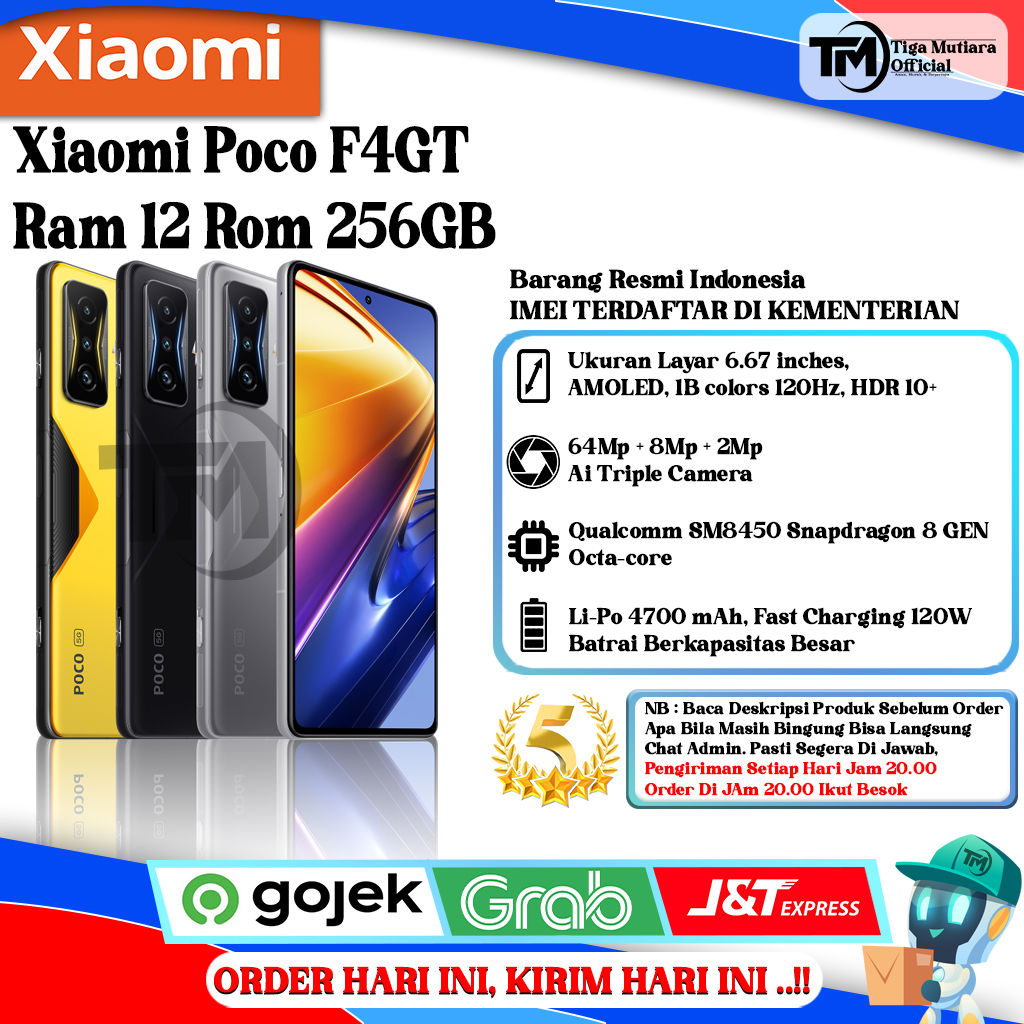 Jual Xiaomi Poco F4 GT Ram 12 Rom 256GB Segel Original & Bergaransi ...