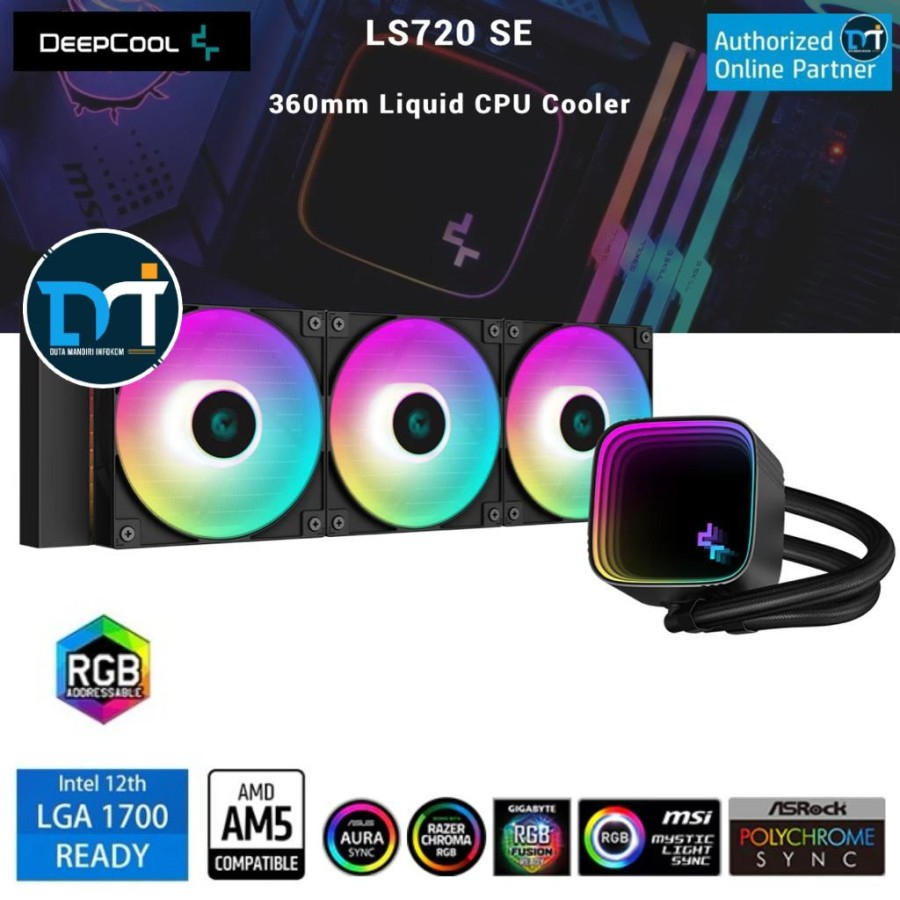 Jual Deepcool ARGB I LS720 SE ARGB AIO Water Cooling CPU Cooler