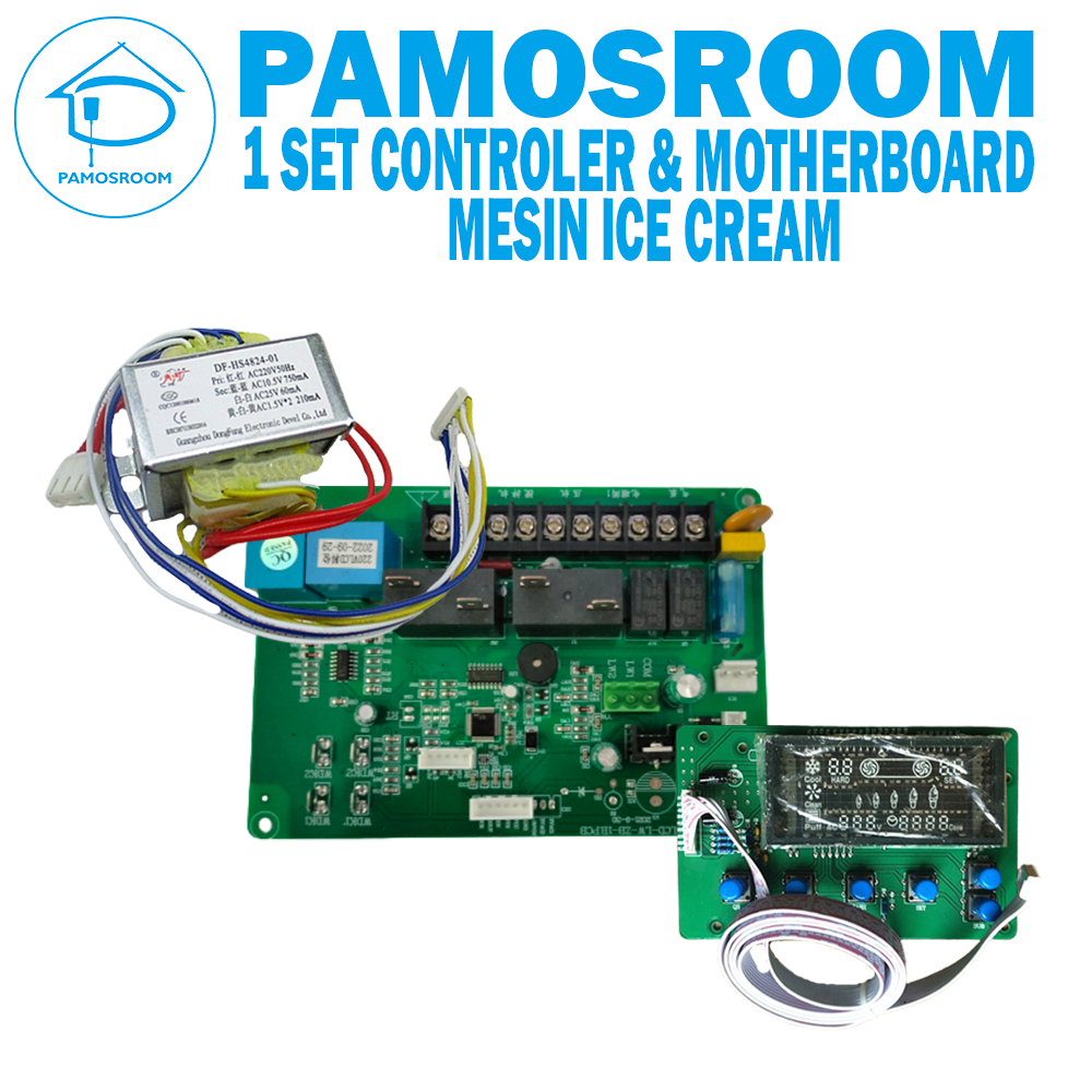 Jual Pamosroom Papan Sirkuit Set Mesin Es Krim Panel Controller Layar Pengontrol Trafo