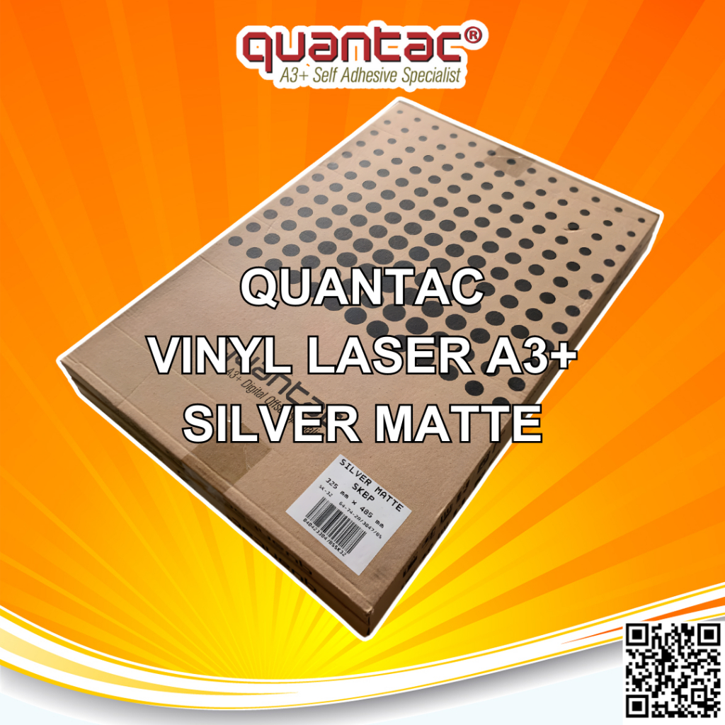 Jual Quantac Sticker Vinyl A3+ Silver Matte | Gold Matte DIgital Laser ...