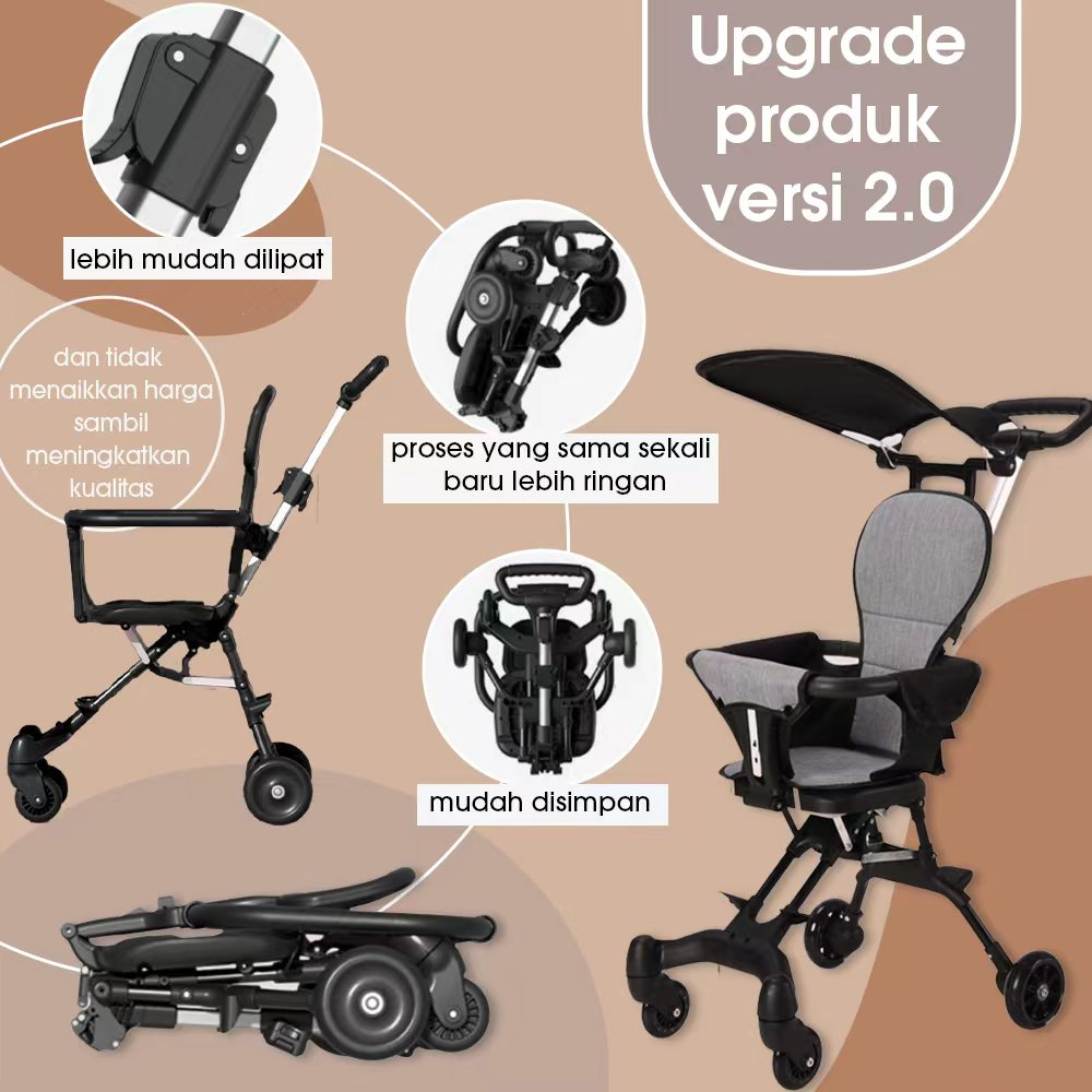 Jual Stroller Bayi Travel Kereta Bayi Portable Dapat Dilipat